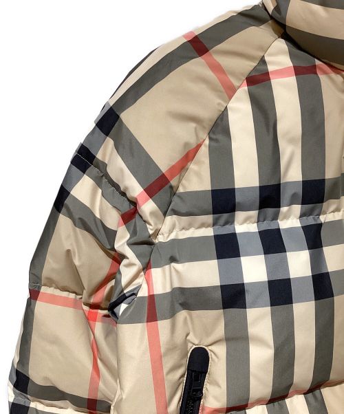 BURBERRY LONDON（バーバリーロンドン）BURBERRY LONDON (バーバリーロンドン) Nova Check Down Jacket（ノヴァチェックダウンジャケット） ベージュ サイズ:Mの古着・服飾アイテム