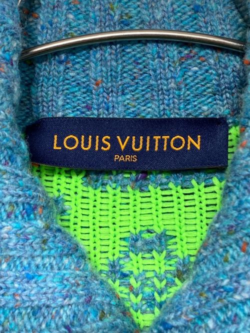 LOUIS VUITTON（ルイ ヴィトン）LOUIS VUITTON (ルイ ヴィトン) モノグラムシグネチャーカーディガン スカイブルー サイズ:XSの古着・服飾アイテム