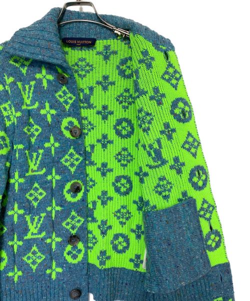 LOUIS VUITTON（ルイ ヴィトン）LOUIS VUITTON (ルイ ヴィトン) モノグラムシグネチャーカーディガン スカイブルー サイズ:XSの古着・服飾アイテム