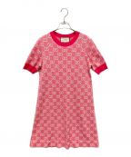 GUCCIグッチ）の古着「GGジャカードコットンニット」｜ピンク