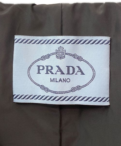 PRADA（プラダ）PRADA (プラダ) プレート付ナイロンジャケット ブラック サイズ:40の古着・服飾アイテム