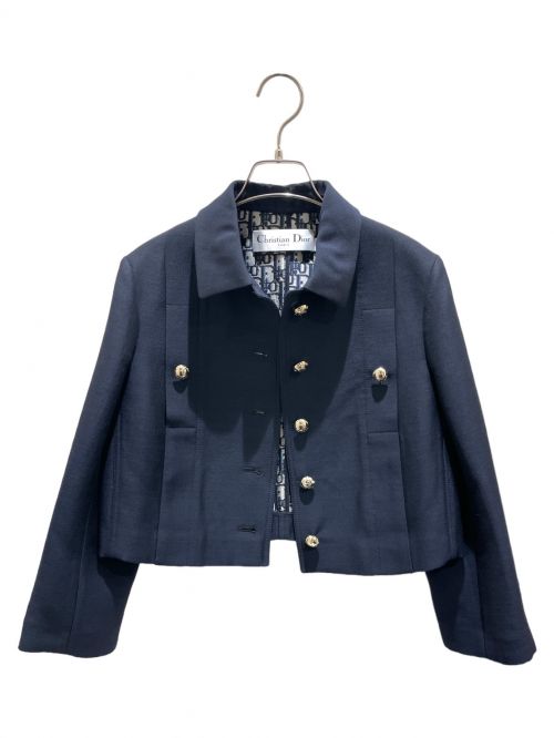Christian Dior（クリスチャン ディオール）Christian Dior (クリスチャン ディオール) 金釦ジャケット ネイビー サイズ:38の古着・服飾アイテム