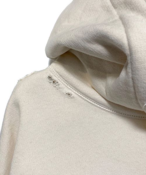 GUCCI（グッチ）GUCCI (グッチ) ダメージ加工パーカー ベージュ サイズ:Lの古着・服飾アイテム