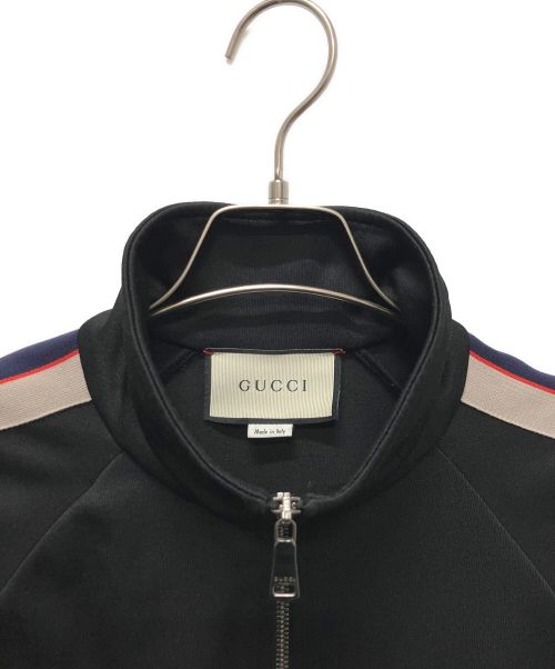 GUCCI（グッチ）GUCCI (グッチ) テクニカルジャージー ジャケット ブラック サイズ:Sの古着・服飾アイテム