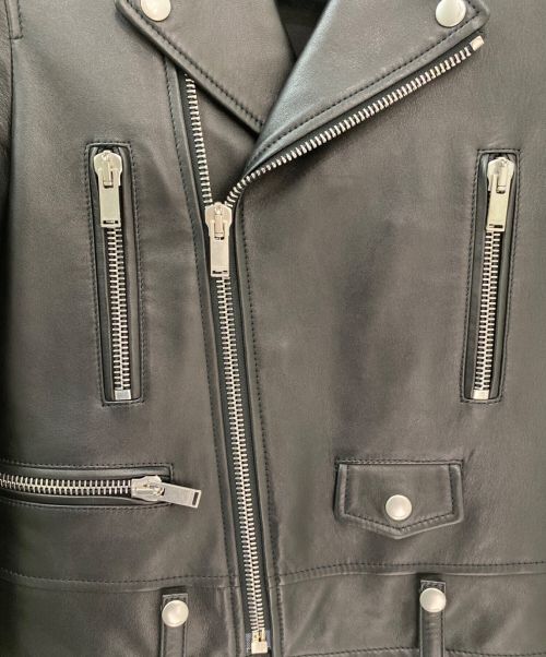 Saint Laurent Paris（サンローランパリ）Saint Laurent Paris (サンローランパリ) L01ライダースジャケット ブラック サイズ:34の古着・服飾アイテム