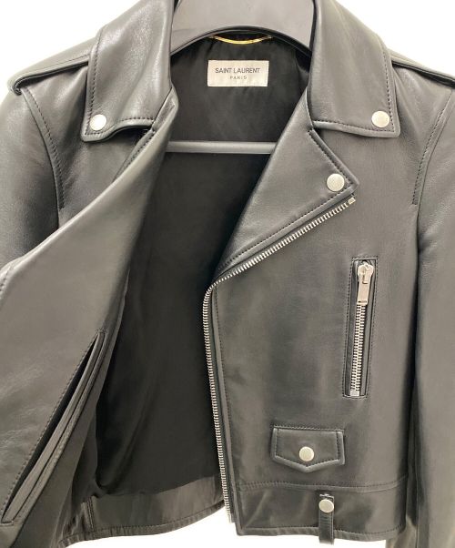 Saint Laurent Paris（サンローランパリ）Saint Laurent Paris (サンローランパリ) L01ライダースジャケット ブラック サイズ:34の古着・服飾アイテム