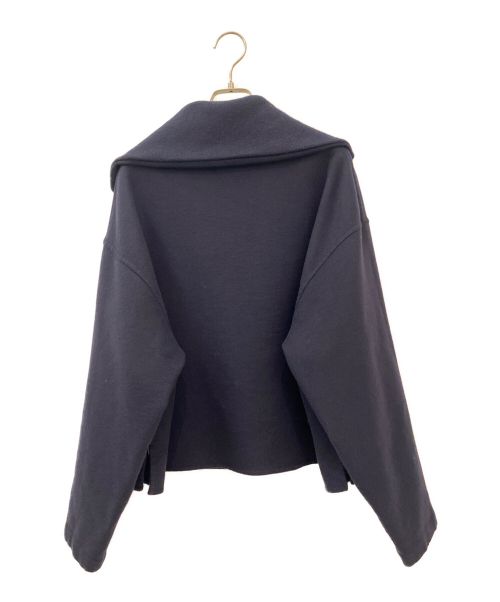 CELINE（セリーヌ）CELINE (セリーヌ) ダブルフェイスカシミヤトリオンフハーフジップ ネイビー サイズ:34の古着・服飾アイテム