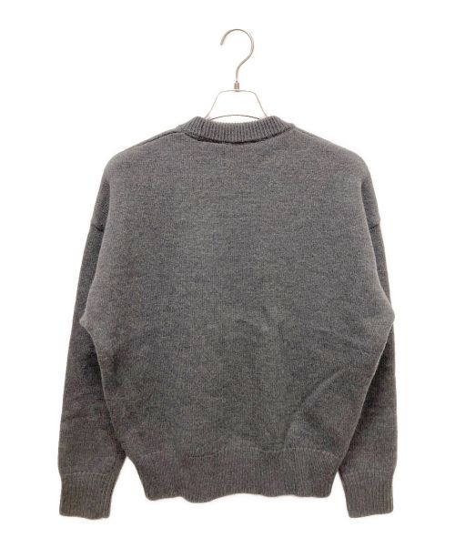 AMI Alexandre Mattiussi（アミアレクサンドルマテュッシ）AMI Alexandre Mattiussi (アミ アレクサンドル マテュッシ) アミパリス セーター/ハートロゴニット グレー サイズ:Sの古着・服飾アイテム