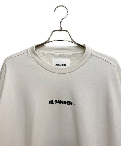 JIL SANDER+（ジルサンダープラス）JIL SANDER+ (ジルサンダープラス) プルオーバーコットンスウェット ホワイト サイズ:XLの古着・服飾アイテム