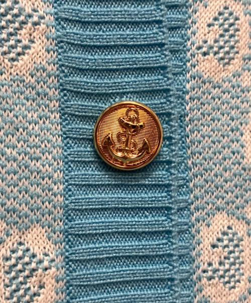 GUCCI（グッチ）GUCCI (グッチ) GG柄カーディガン スカイブルー サイズ:XSの古着・服飾アイテム