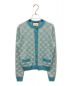 GUCCI（グッチ）の古着「GG柄カーディガン」｜スカイブルー