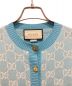 中古・古着 GUCCI (グッチ) GG柄カーディガン スカイブルー サイズ:XS：100000円