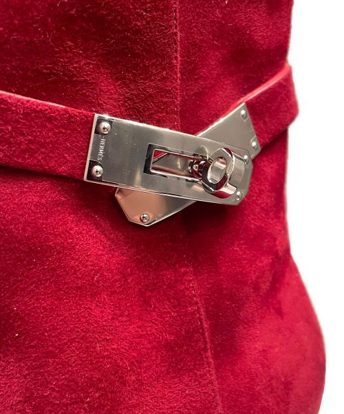 HERMES（エルメス）HERMES (エルメス) サンジェルマンブーツ ワインレッド サイズ:37 1/2の古着・服飾アイテム