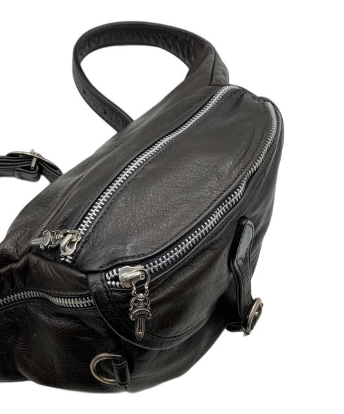 CHROME HEARTS（クロムハーツ）CHROME HEARTS (クロムハーツ) スナットパック ウエストバッグ ダガージップ ダークブラウン サイズ:-の古着・服飾アイテム