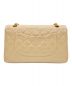 CHANEL (シャネル) ダブルフラップチェーンショルダーバッグ ベージュ サイズ:25：750000円