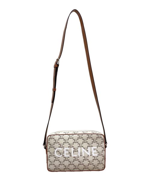 CELINE（セリーヌ）CELINE (セリーヌ) ミディアム メッセンジャーバッグ   ホワイトの古着・服飾アイテム