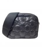 GUCCIグッチ）の古着「GGマトラッセ レザー スモール バッグ」｜ブラック