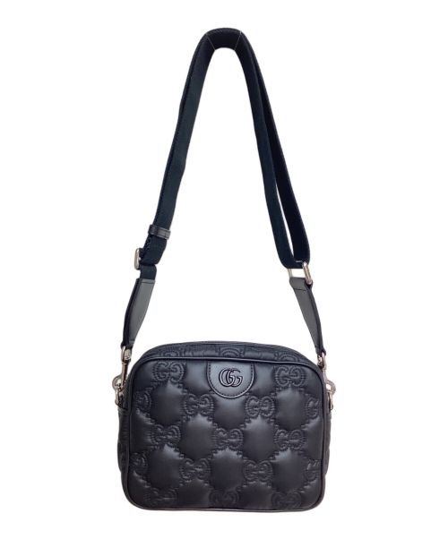 GUCCI（グッチ）GUCCI (グッチ) GGマトラッセ レザー スモール バッグ ブラックの古着・服飾アイテム