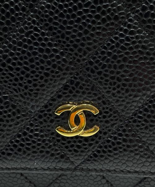 CHANEL（シャネル）CHANEL (シャネル) マトラッセ チェーンウォレット ブラック サイズ:-の古着・服飾アイテム