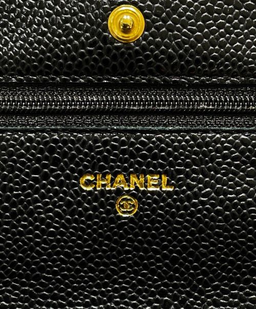 CHANEL（シャネル）CHANEL (シャネル) マトラッセ チェーンウォレット ブラック サイズ:-の古着・服飾アイテム