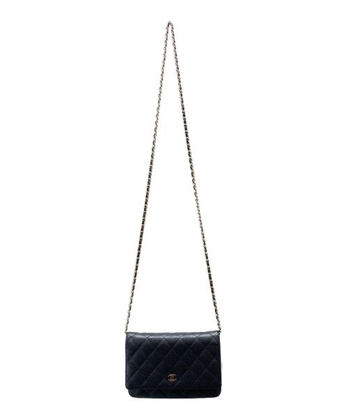 CHANEL（シャネル）CHANEL (シャネル) マトラッセ チェーンウォレット ブラック サイズ:-の古着・服飾アイテム