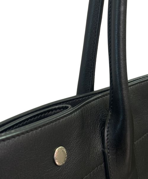 Saint Laurent Paris（サンローランパリ）Saint Laurent Paris (サンローランパリ) リヴ ゴーシュ レザー トートバッグ ブラックの古着・服飾アイテム