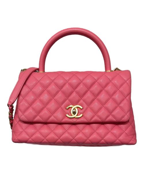 CHANEL（シャネル）CHANEL (シャネル) ココハンドル29 ピンク サイズ:ラージの古着・服飾アイテム