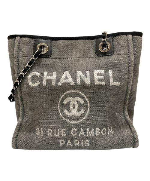 CHANEL（シャネル）CHANEL (シャネル) ドーヴィルPM グレー サイズ:PMの古着・服飾アイテム