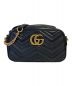 GUCCI（グッチ）の古着「GGマーモント キルティング スモール ショルダーバッグ」｜ブラック