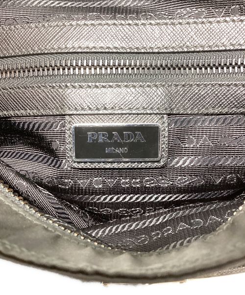 PRADA（プラダ）PRADA (プラダ) ナイロンショルダーバッグ ブラックの古着・服飾アイテム