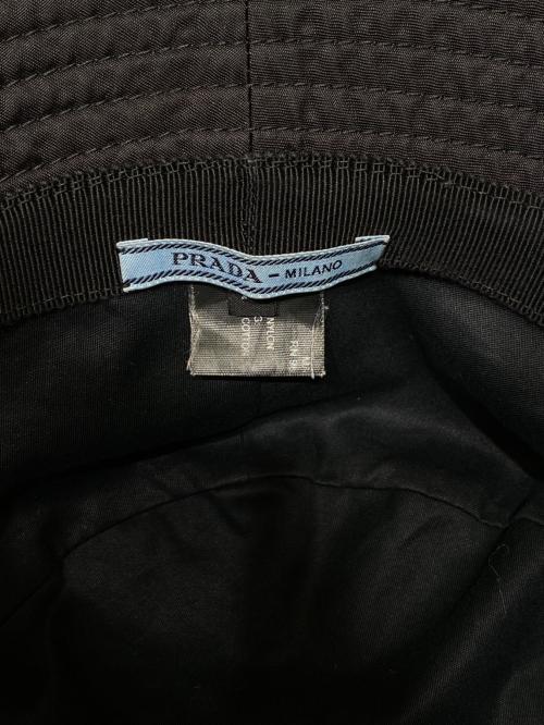 PRADA（プラダ）PRADA (プラダ) ナイロンバケットハット ブラック サイズ:Mの古着・服飾アイテム