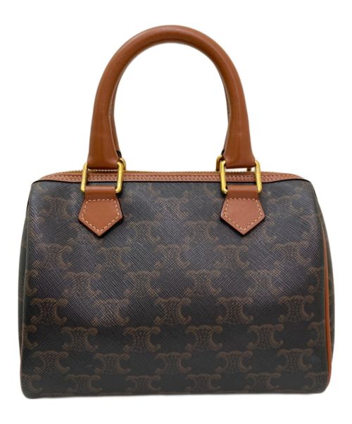 CELINE（セリーヌ）CELINE (セリーヌ) スモールボストンキュイルトリオンフ ブラウンの古着・服飾アイテム