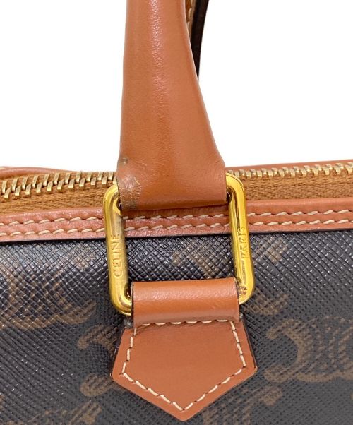 CELINE（セリーヌ）CELINE (セリーヌ) スモールボストンキュイルトリオンフ ブラウンの古着・服飾アイテム