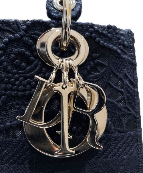 Christian Dior（クリスチャン ディオール）Christian Dior (クリスチャン ディオール) Lady D-Lite バッグ ミディアム ブラック サイズ:ミディアムの古着・服飾アイテム