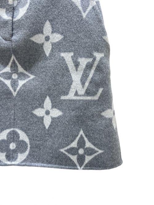 LOUIS VUITTON（ルイ ヴィトン）LOUIS VUITTON (ルイ ヴィトン) Monogram Giant Wool Skirt グレー サイズ:34 未使用品の古着・服飾アイテム