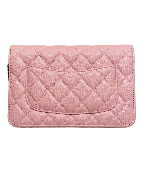 CHANEL（シャネル）CHANEL (シャネル) チェーンウォレット ピンクの古着・服飾アイテム