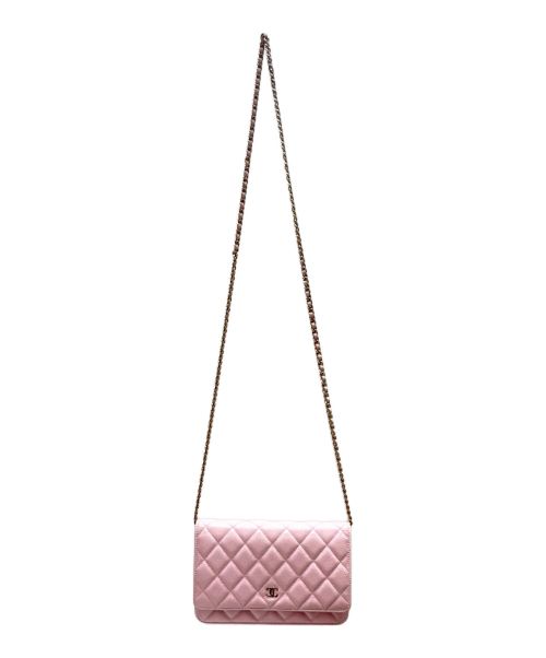 CHANEL（シャネル）CHANEL (シャネル) チェーンウォレット ピンクの古着・服飾アイテム