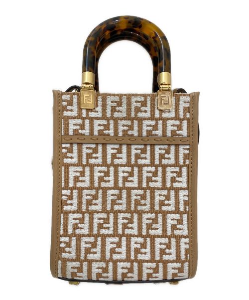 FENDI（フェンディ）FENDI (フェンディ) サンシャインショッパーミニ ブラウンの古着・服飾アイテム
