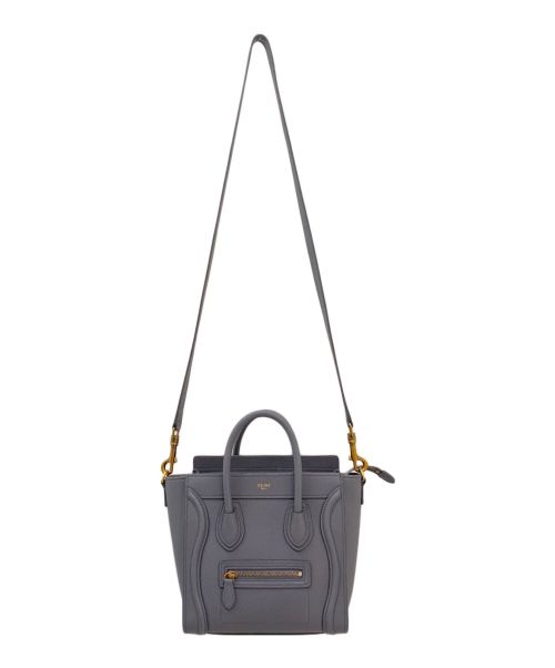CELINE（セリーヌ）CELINE (セリーヌ) ナノ ラゲージバッグ グレー サイズ:ナノの古着・服飾アイテム