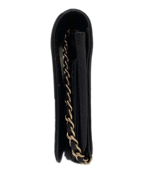 CHANEL（シャネル）CHANEL (シャネル) ボーイシャネルチェーンウォレット ブラックの古着・服飾アイテム