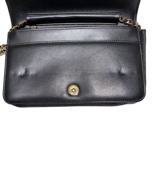 CHANEL（シャネル）CHANEL (シャネル) ボーイシャネルチェーンウォレット ブラックの古着・服飾アイテム