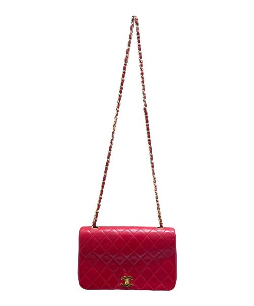 CHANEL（シャネル）CHANEL (シャネル) チェーンショルダーバッグ レッド×ゴールド サイズ:23の古着・服飾アイテム