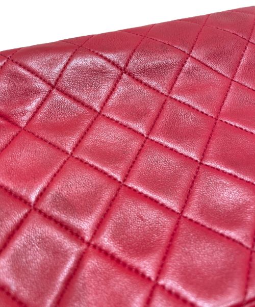 CHANEL（シャネル）CHANEL (シャネル) チェーンショルダーバッグ レッド×ゴールド サイズ:23の古着・服飾アイテム
