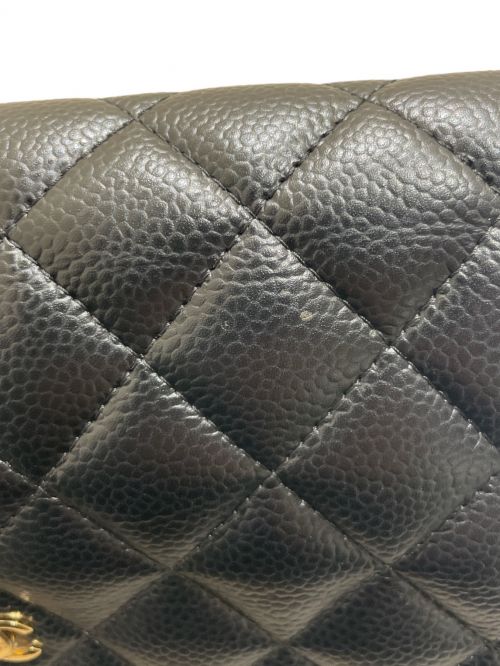 CHANEL（シャネル）CHANEL (シャネル) チェーンウォレット ブラック×ゴールドの古着・服飾アイテム