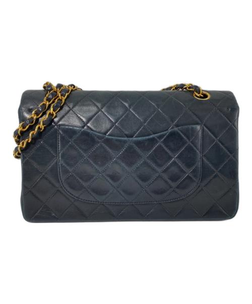 CHANEL（シャネル）CHANEL (シャネル) マトラッセ25/Wフラップチェーンショルダーバッグ ブラック サイズ:25の古着・服飾アイテム