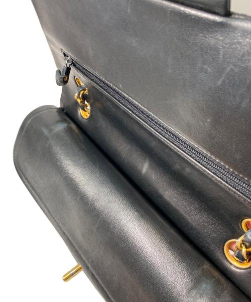CHANEL（シャネル）CHANEL (シャネル) マトラッセ25/Wフラップチェーンショルダーバッグ ブラック サイズ:25の古着・服飾アイテム