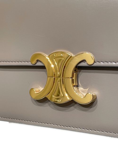 CELINE（セリーヌ）CELINE (セリーヌ) ティーントリオンフショルダーバッグ グレー サイズ:‐の古着・服飾アイテム