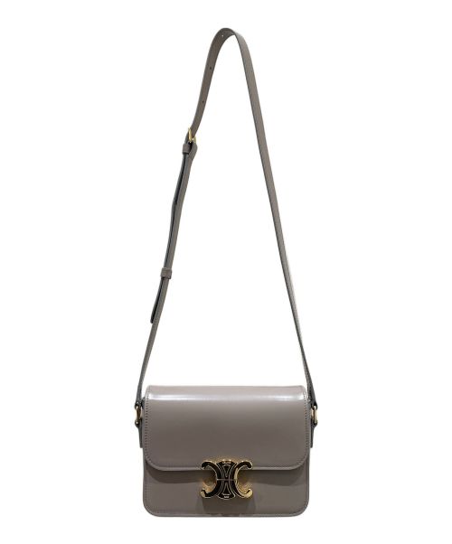 CELINE（セリーヌ）CELINE (セリーヌ) ティーントリオンフショルダーバッグ グレー サイズ:‐の古着・服飾アイテム