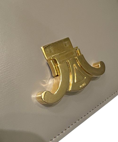 CELINE（セリーヌ）CELINE (セリーヌ) ティーントリオンフショルダーバッグ グレー サイズ:‐の古着・服飾アイテム