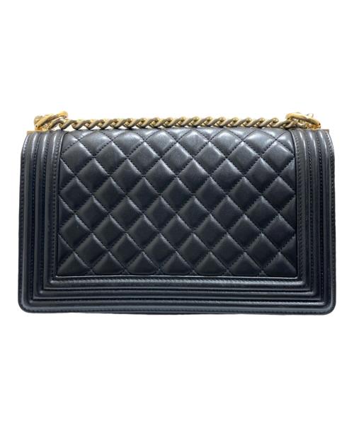 CHANEL（シャネル）CHANEL (シャネル) ボーイシャネル25 ブラック×ゴールド サイズ:25の古着・服飾アイテム
